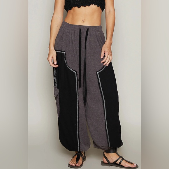 POL Crochet NWOT Solid Pattern Thermal Knitted Bottom Floral Embroidery- SMALL - Picture 2 of 13